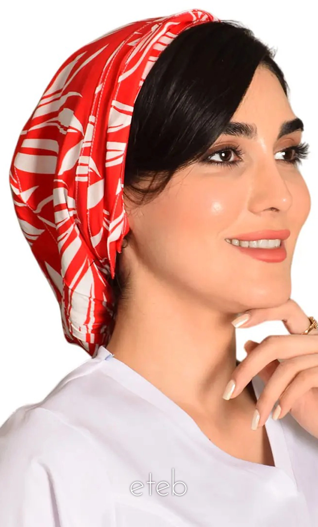 کلاه گره ای حجاب طرحدار ICS6135