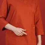 تونیک شلوار سیزگی آجری 