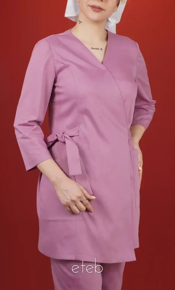 صورتی - تونیک شلوار بنددار ITP105