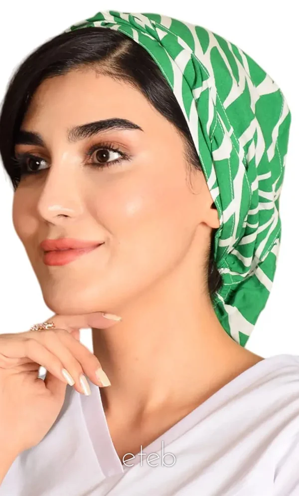 کلاه گره ای حجاب طرحدار ICS6129