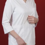 سفید - تونیک شلوار سیزگی پلاس ITA402