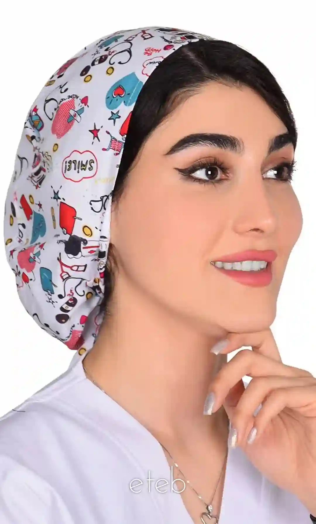 کلاه بند کوچک طرحدار کد ICS5206