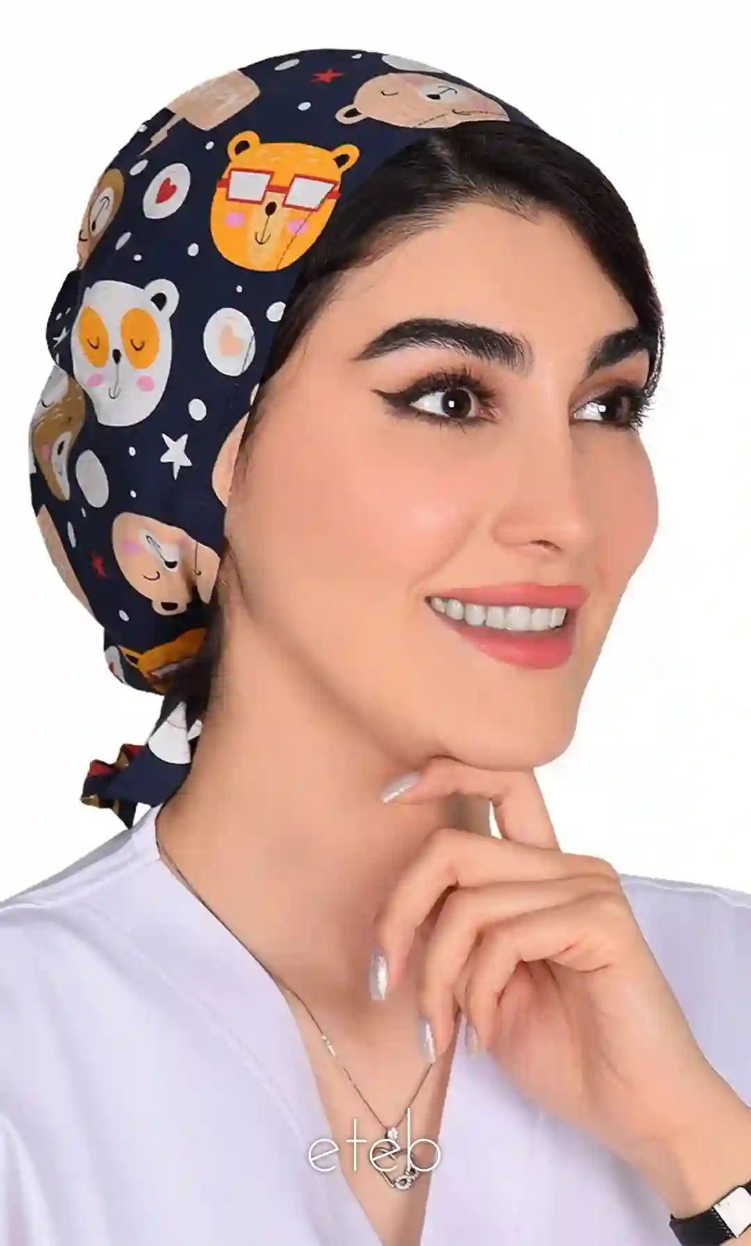 کلاه بند کوچک طرحدار کد ICS5208