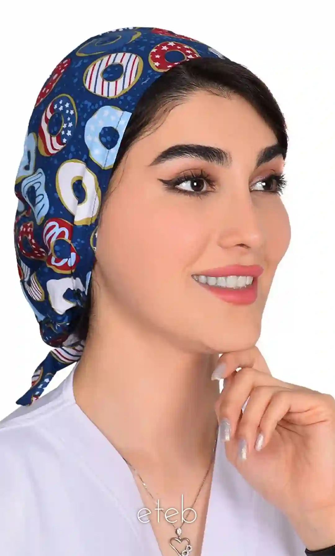 کلاه بند کوچک طرحدار کد ICS5221