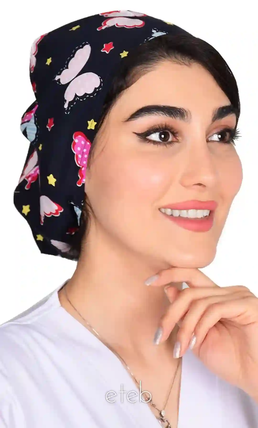 کلاه بند کوچک طرحدار کد ICS5226