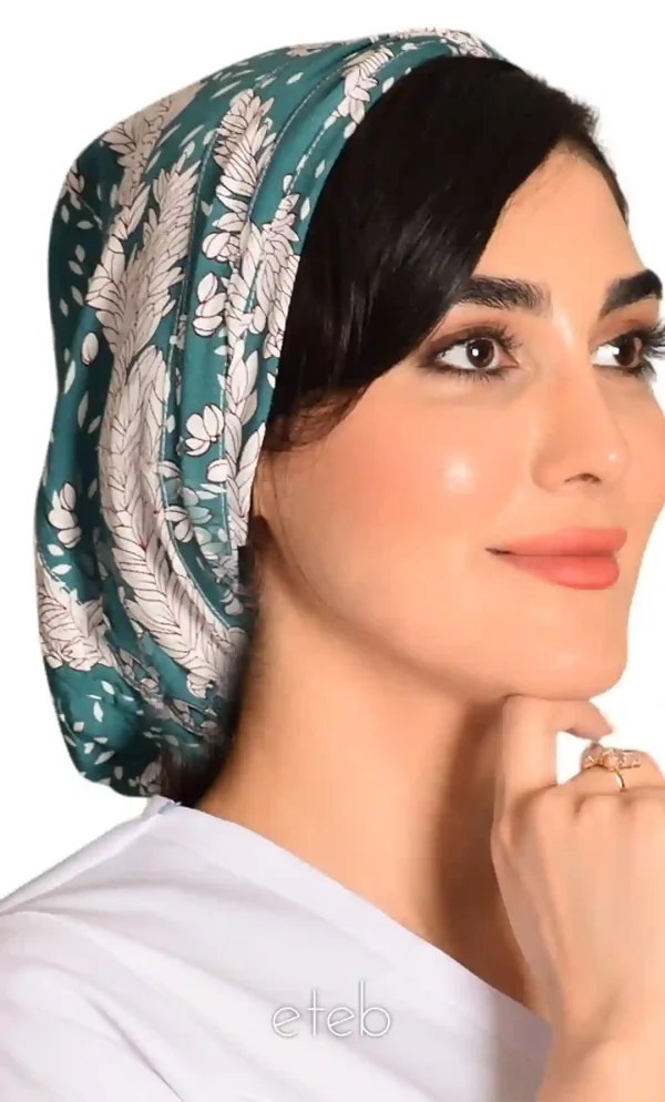 کلاه گره ای حجاب طرحدار ICS6136
