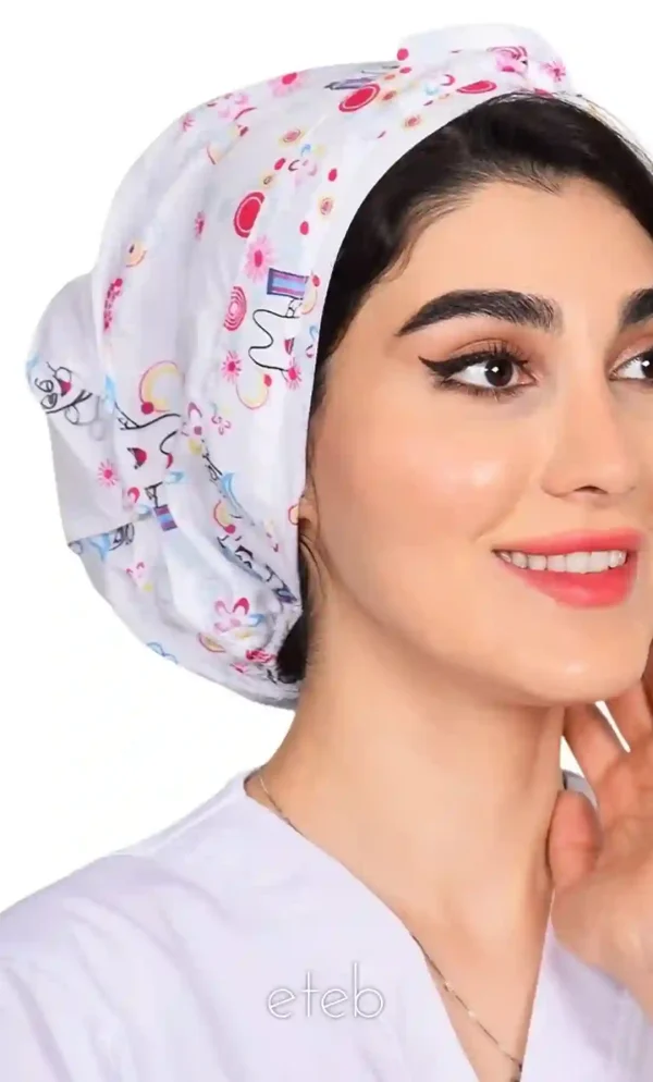 کلاه گره ای حجاب طرحدار ICS6161