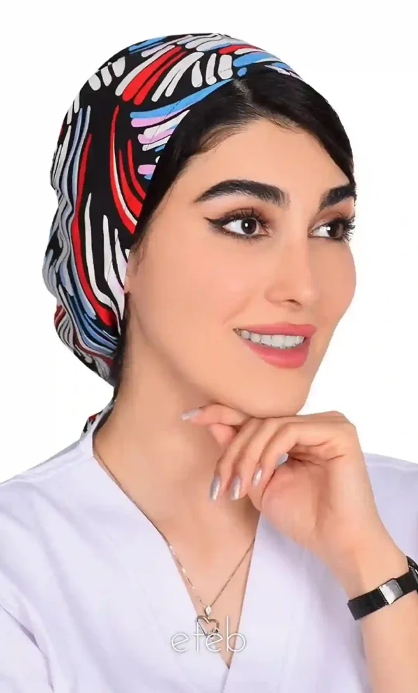 کلاه بند کوچک طرحدار کد ICS5172