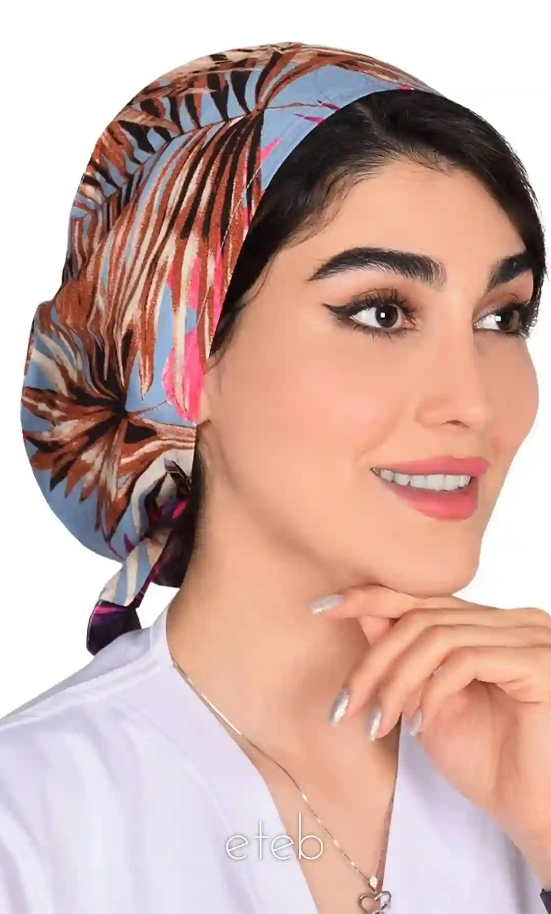 کلاه بند کوچک طرحدار کد ICS5173