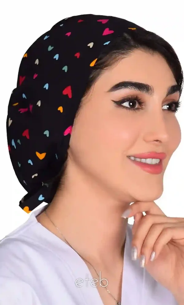 کلاه بند کوچک طرحدار کد ICS5180