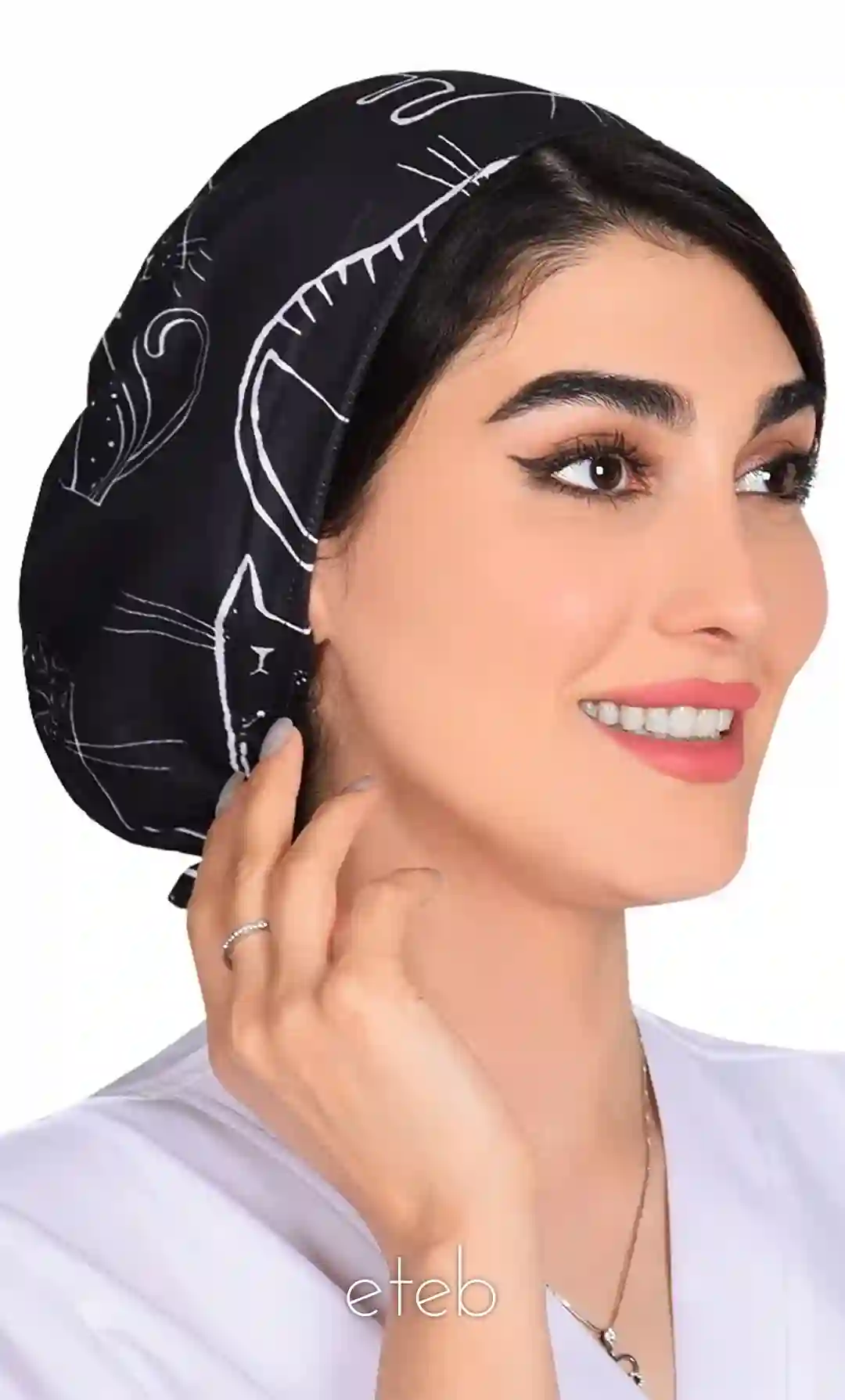 کلاه بند کوچک طرحدار کد ICS5181