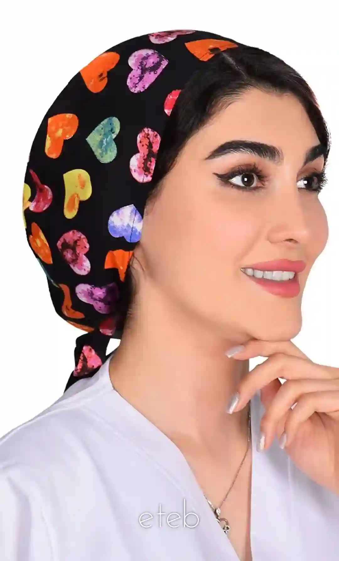 کلاه بند کوچک طرحدار کد ICS5187