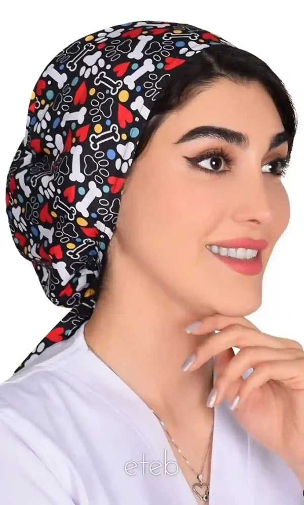کلاه بند کوچک طرحدار کد ICS5189