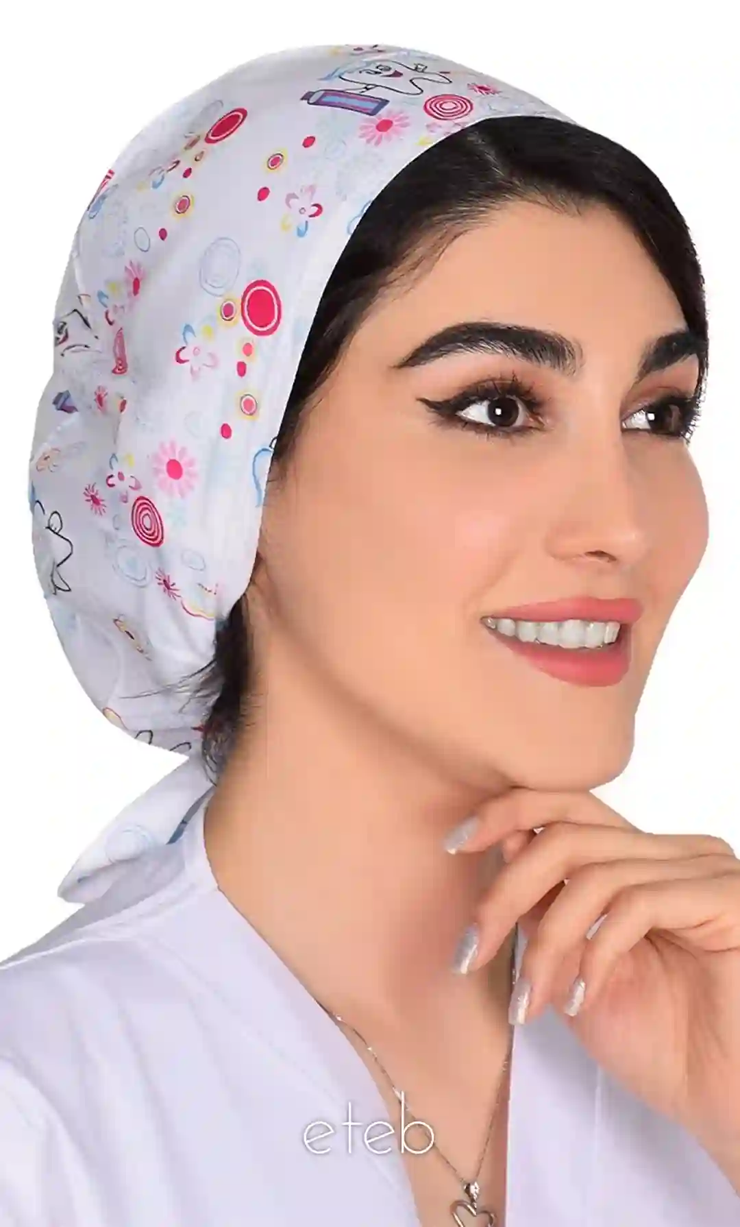 کلاه بند کوچک طرحدار کد ICS5190