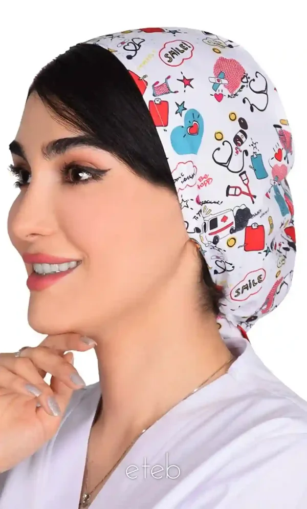 کلاه بند کوچک طرحدار کد ICS5206