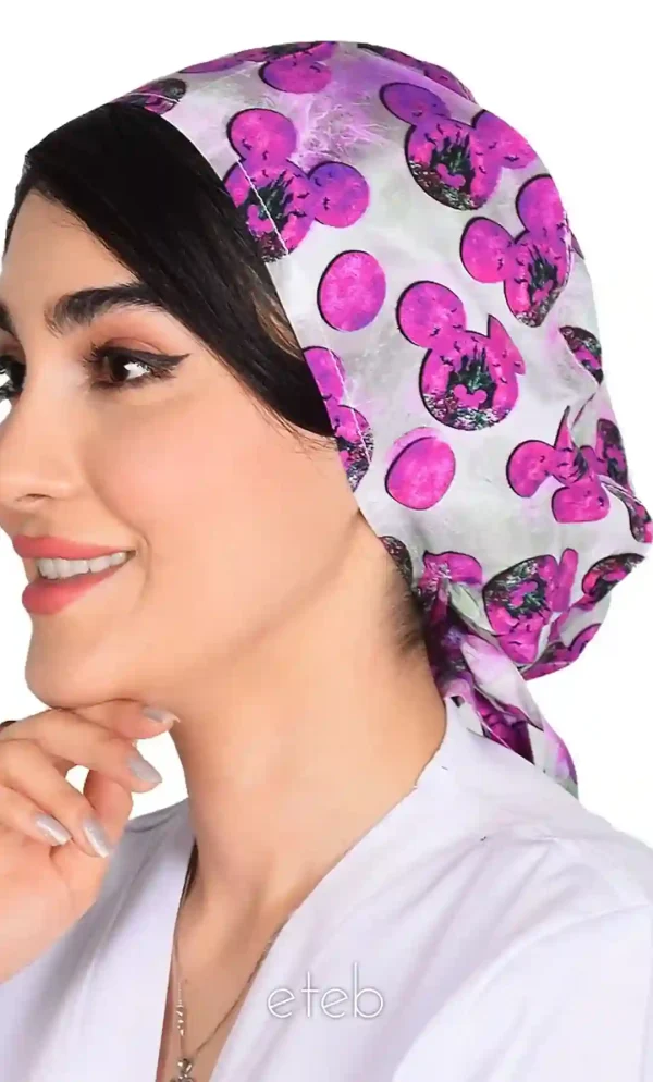 کلاه بند کوچک طرحدار کد ICS5227