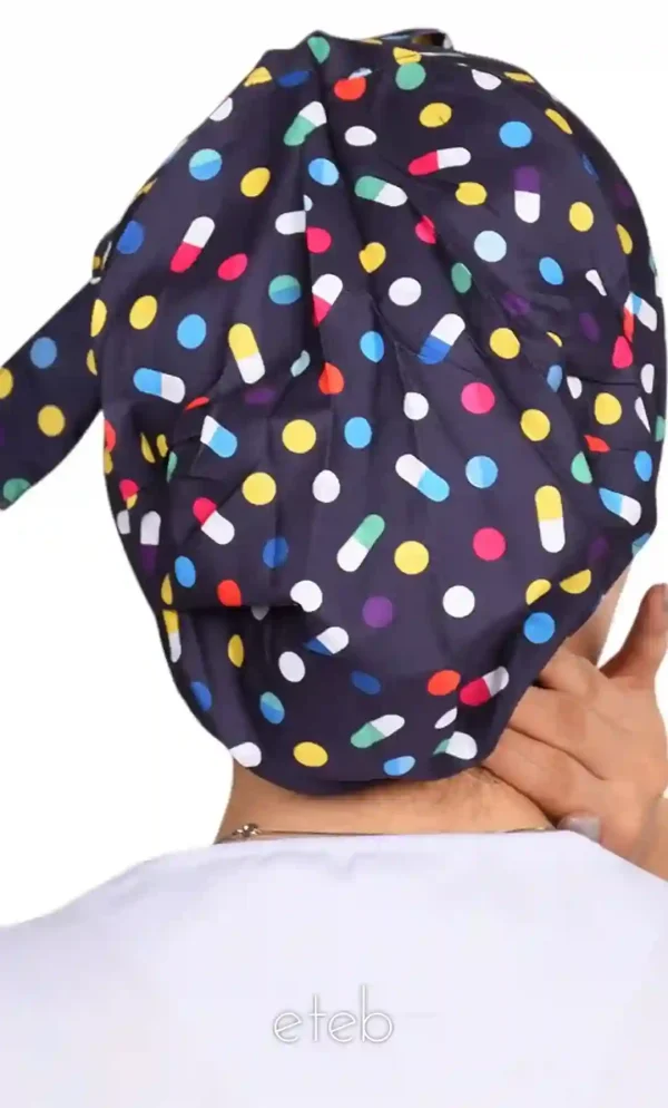 کلاه گره ای حجاب طرحدار ICS6170