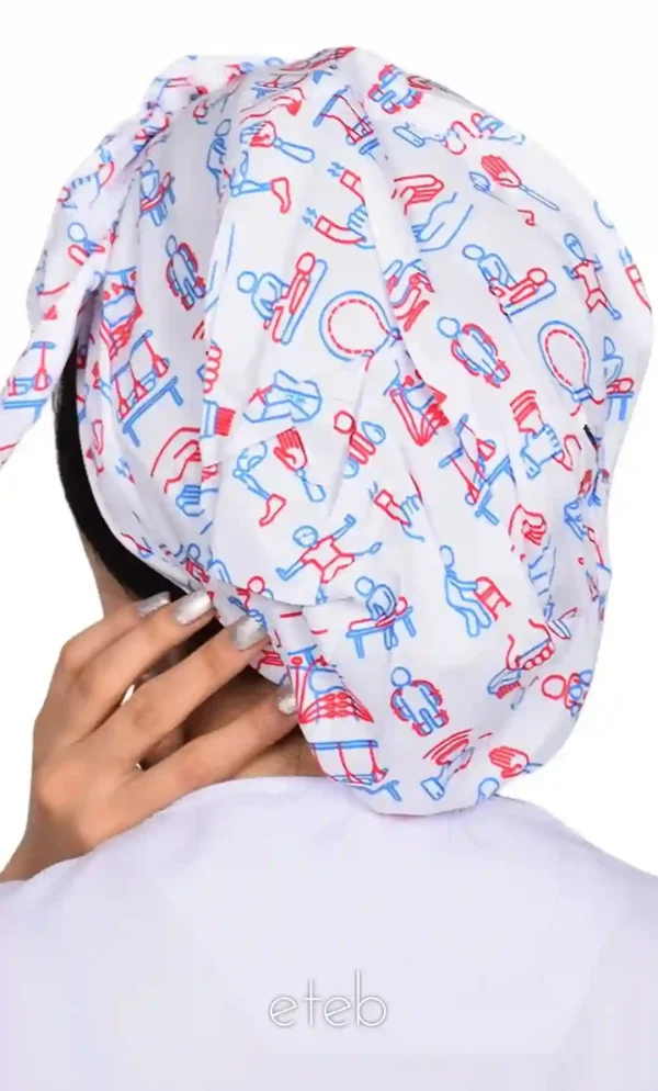 کلاه گره ای حجاب طرحدار ICS6171