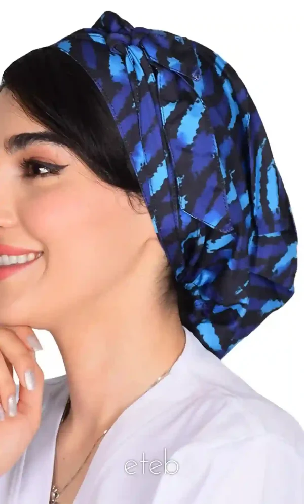 کلاه گره ای حجاب طرحدار ICS6191