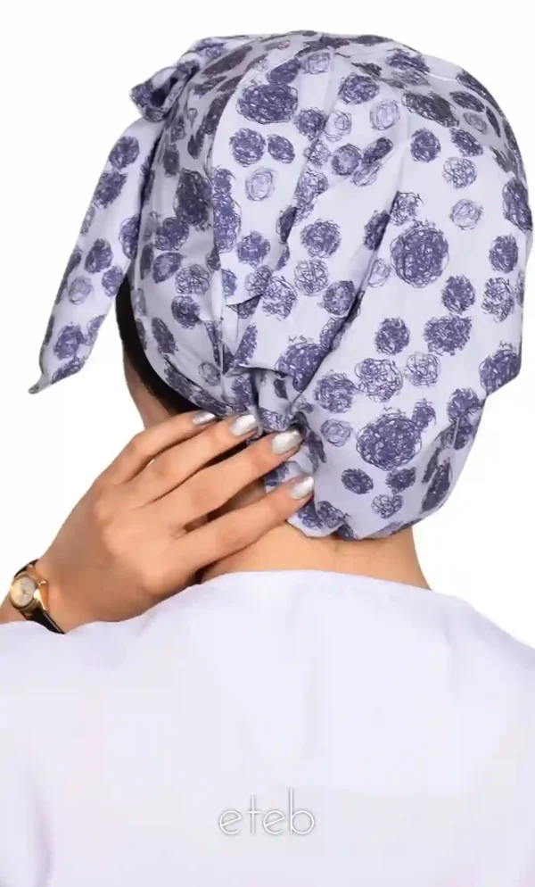 کلاه گره ای حجاب طرحدار ICS6194