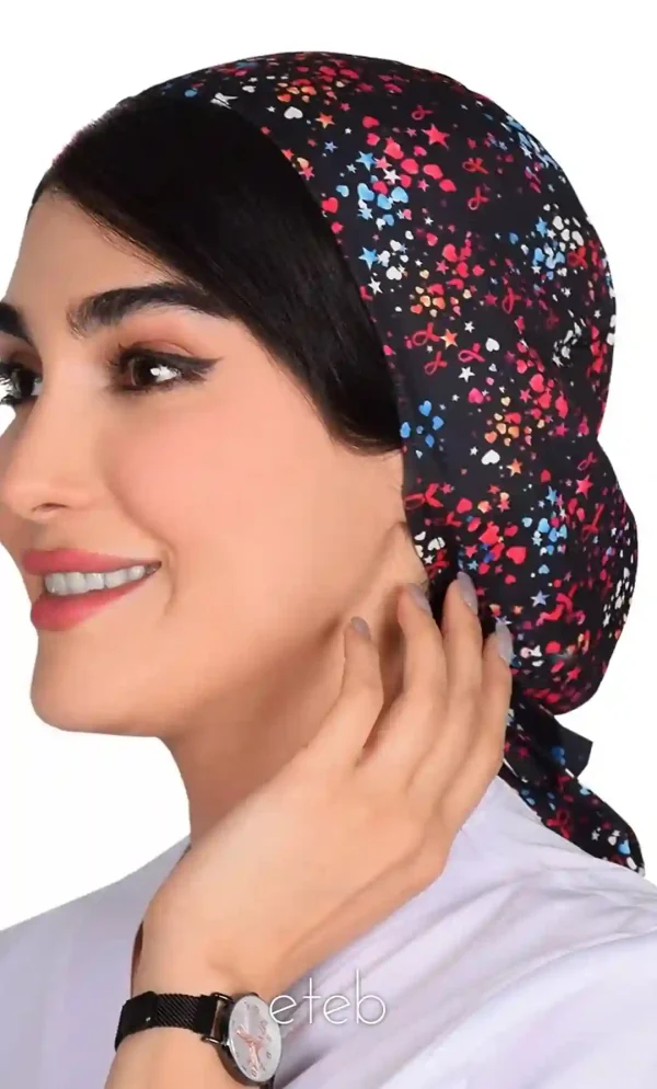 کلاه بند کوچک طرحدار کد ICS5186