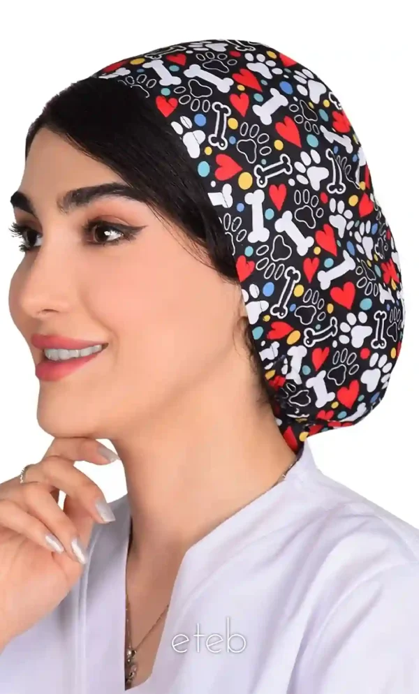 کلاه بند کوچک طرحدار کد ICS5189