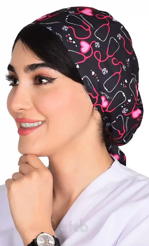 کلاه بند کوچک طرحدار کد ICS5197