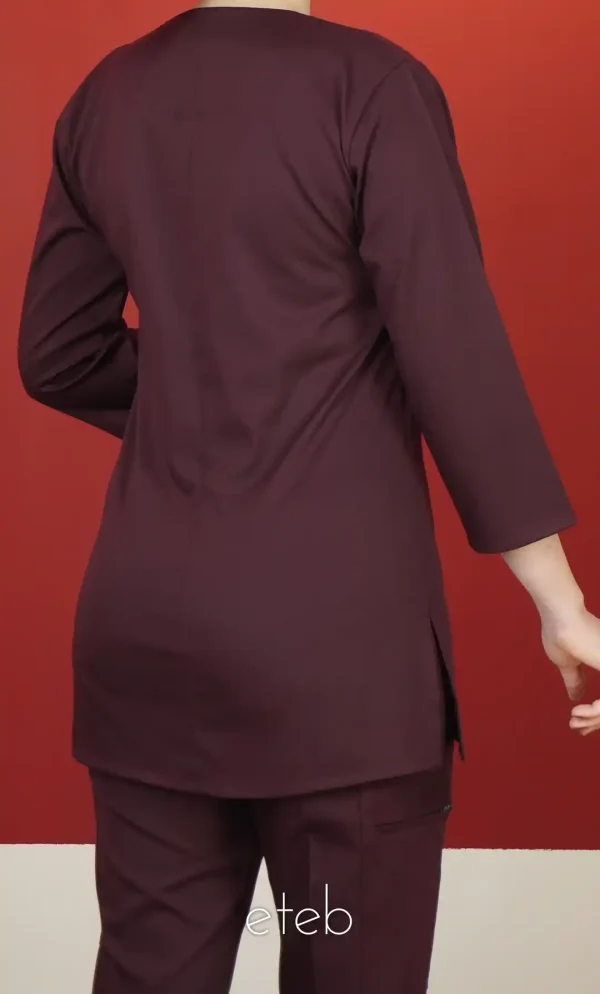 تونیک شلوار فیگز اسپرت زرشکی