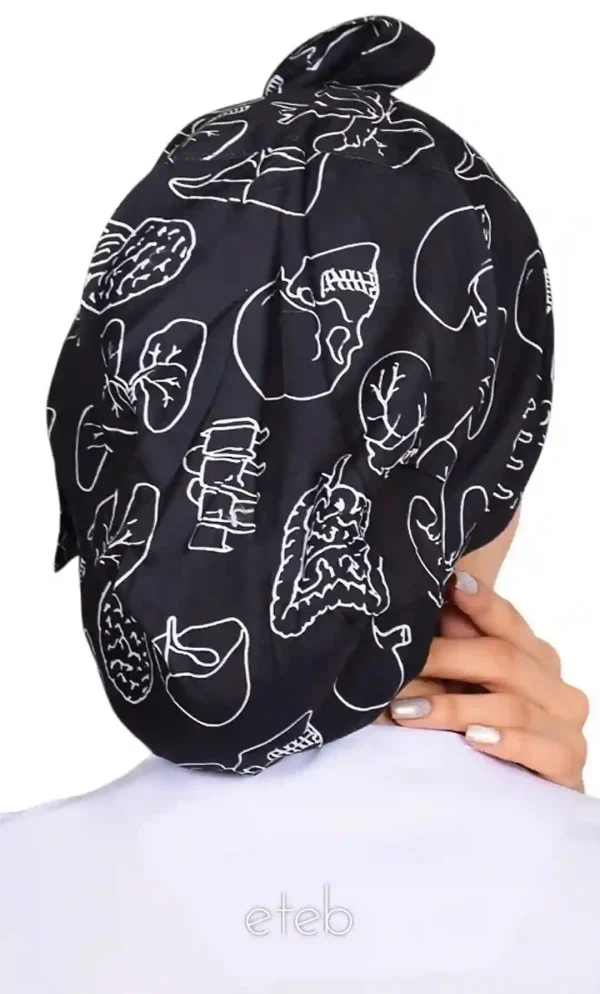 کلاه گره ای حجاب طرحدار ICS6177