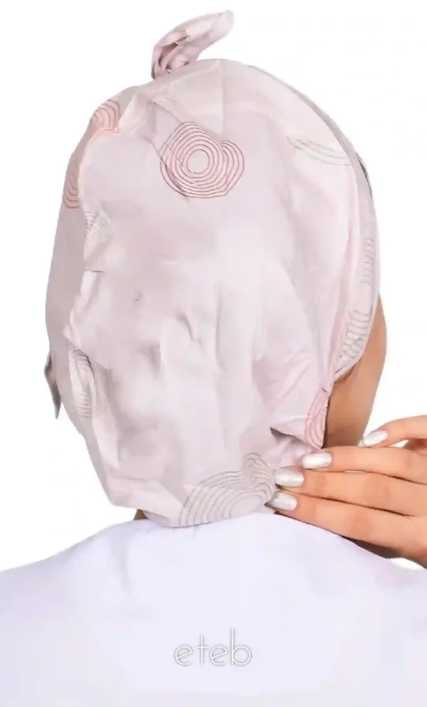 کلاه گره ای حجاب طرحدار ICS6179