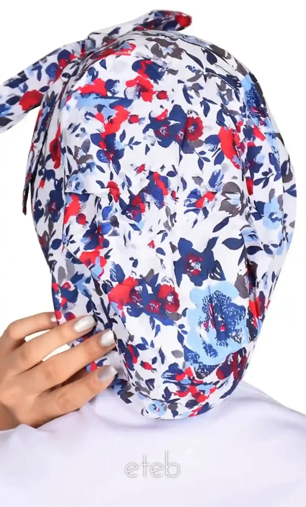 کلاه گره ای حجاب طرحدار ICS6197