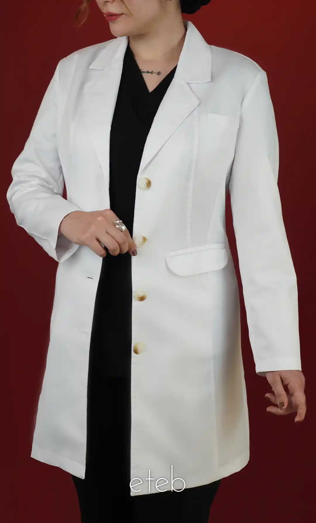 روپوش سفید زنانه رزیدنت پلاس