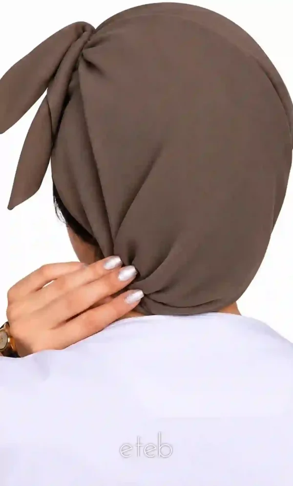 کلاه گره ای حجاب موکا